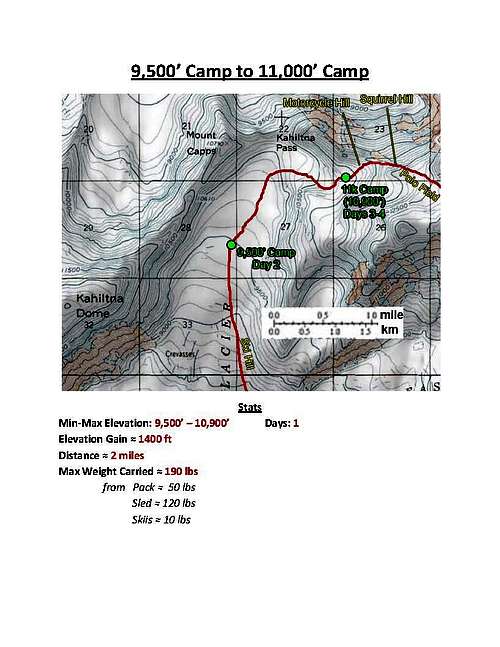 Denali W Buttress Route - Section 3