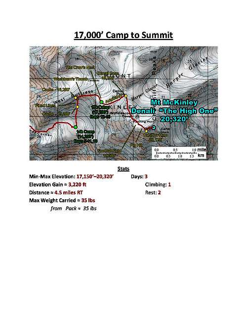 Denali W Buttress Route - Section 6