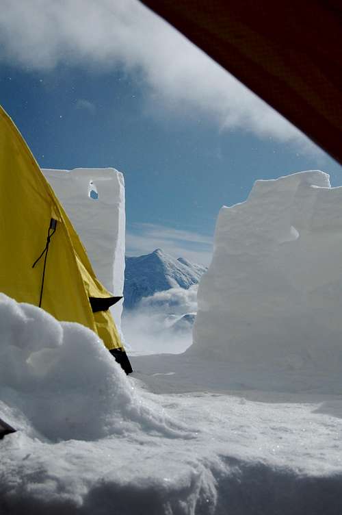 View of Foraker from the Mess Tent