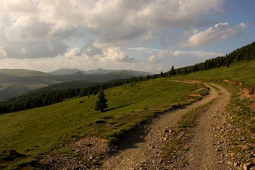 Lone mountain road