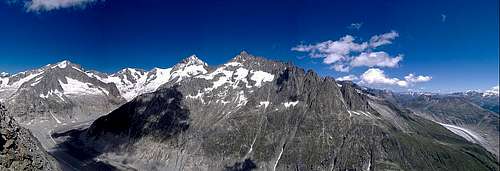 Aletschhorn to Aletsch Tongue