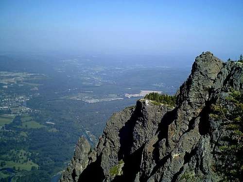 West face of Mount Si from...
