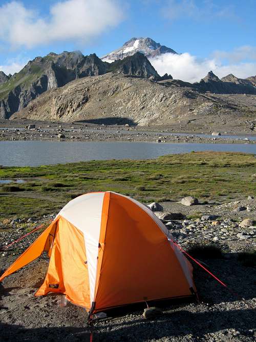Glacier Peak base camp.