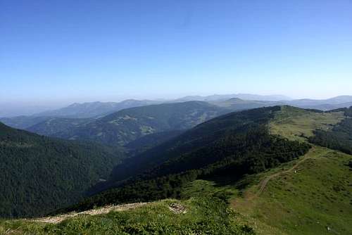 View towards Bjelasica