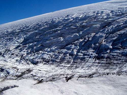 Diagonal Crevasses/Hayden Glacier