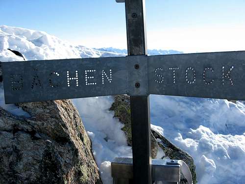 Summit cross of Bächenstock 3011m