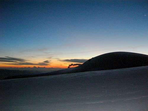 Sunrise at Veintimilla Summit on Chimborazo
