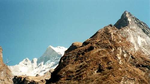 Machhapuchare from approach...