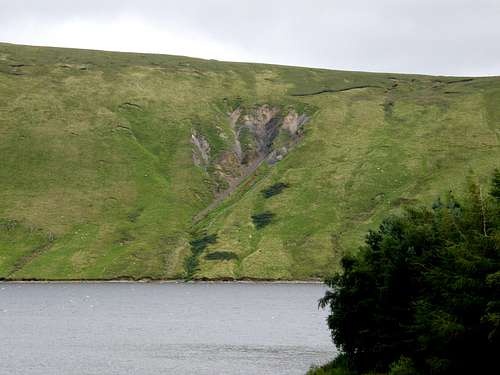 The Claw - Natural Scar along side Megget Reservoir