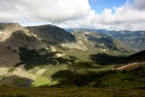 View from the slopes of Wheeler Peak