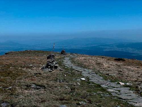 The trail on the top of Babia Góra