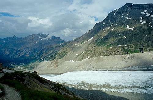 Munt Pers, Morteratsch Glacier