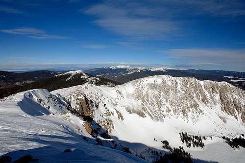 Winter, view from the summit of Santa Fe Baldy