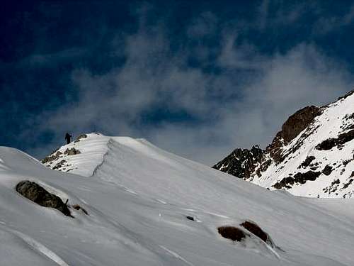 kharsang peak, in winter, fasham close to tehran, iran