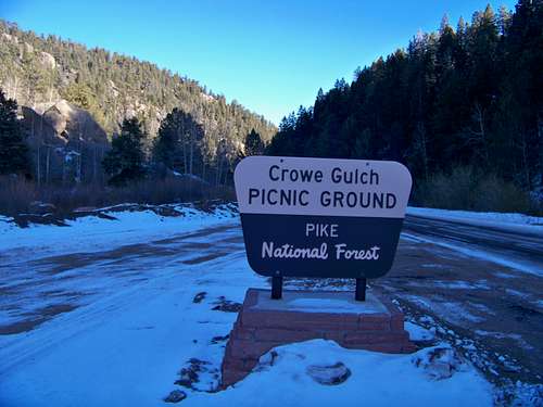 Grow Gulch Picnic Grounds Sign