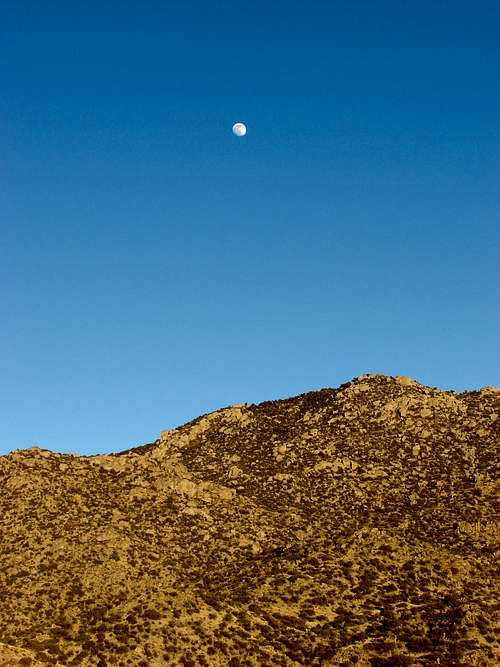 Moon over Boulder Ridge