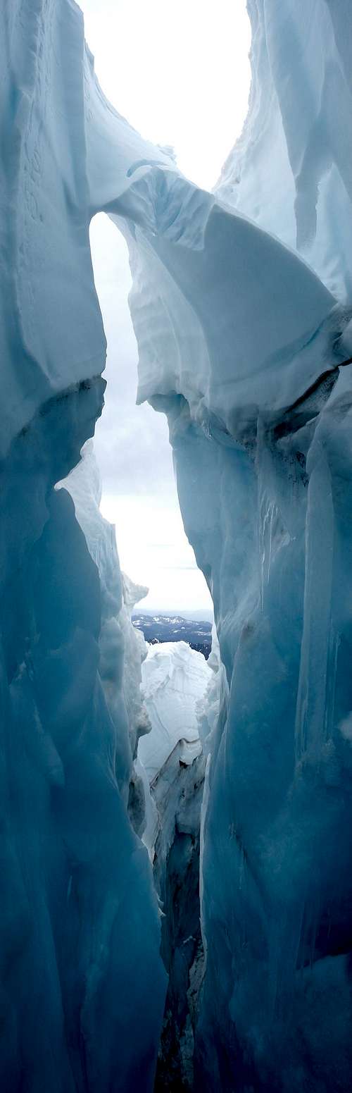 Nisqually Glacier Crevasse - Rainier