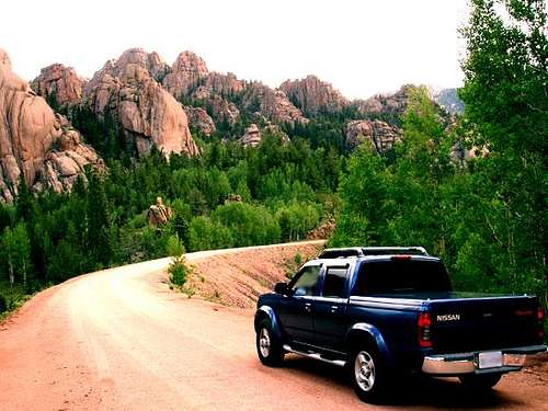 Cliffs and our Car