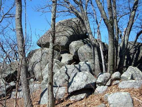 Pile of boulders near the summit