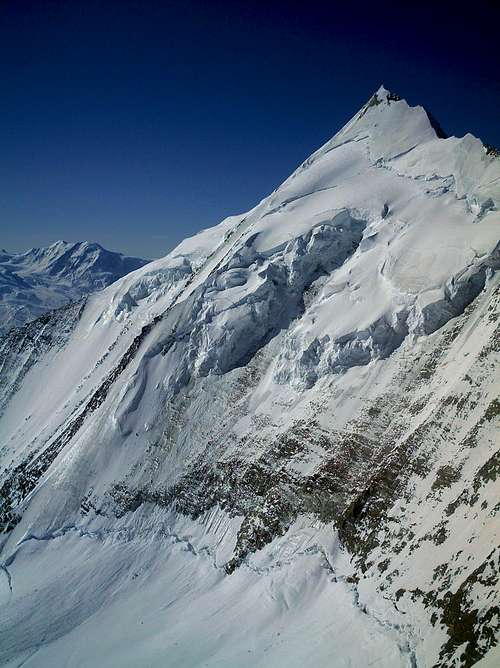 view of Weisshorn from the summit