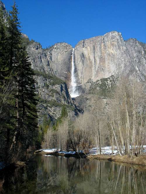 Upper Yosemite Fall from Yosemite Creek