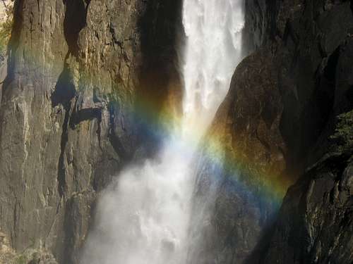 Rainbow at Lower Yosemite Fall
