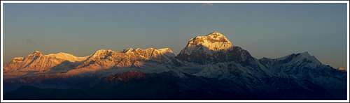 The Dhaulagiri Massif...