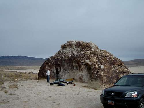 The Warm up boulder, Ibex, Utah