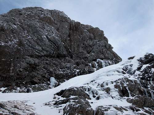 Beginning of the Ledge Route on Ben Nevis
