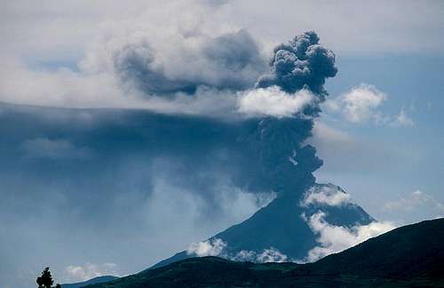 ashes eruption
