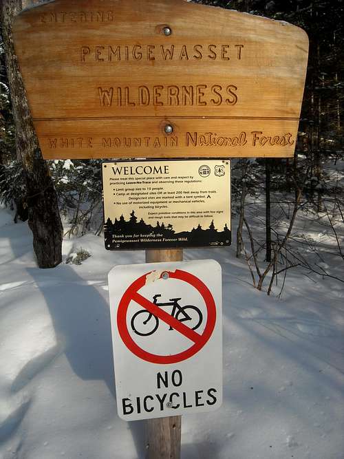 No bikes, ya hear?