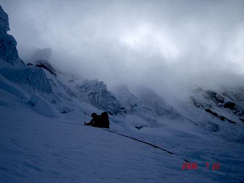 La pared de Nevado Huantsan 6 359 msn