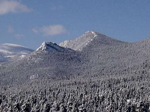 Horsetooth Peak (left) and...