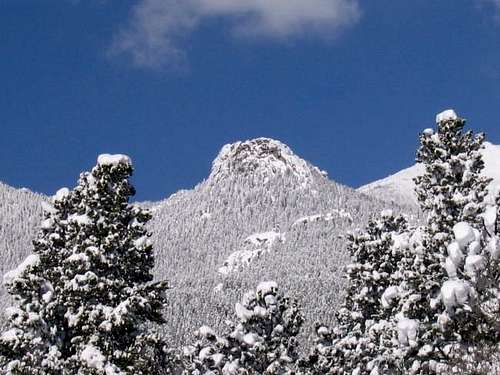 Horsetooth Peak with a fresh...