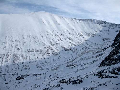 Carn Mor Dearg as viewed from the Ledge Route on Ben Nevis