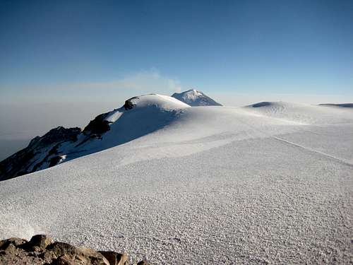 Itza summit crater glacier