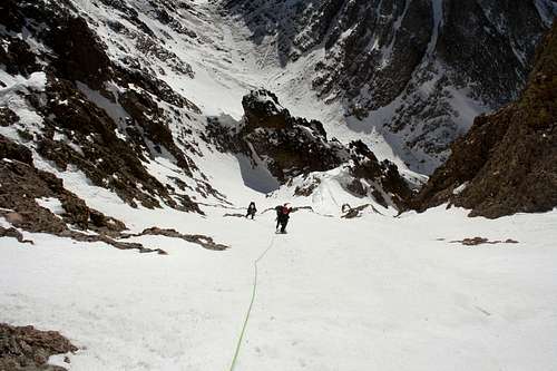 Eastern couloir on Crestone Needle's south face