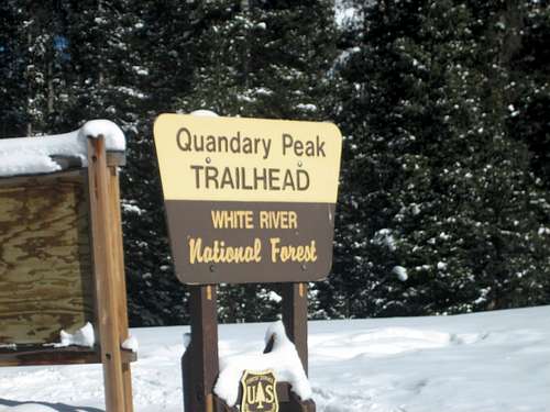 Quandary Peak Trailhead