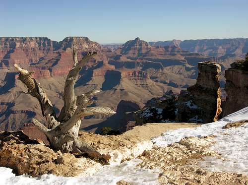 Wotans Throne and Vishnu Temple from South Rim