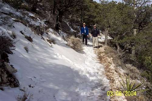 Nice hike with a little snow....