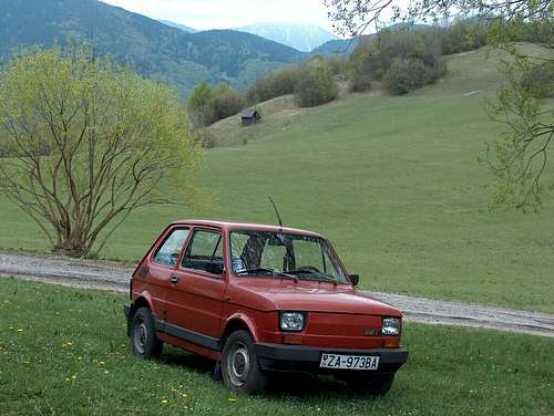 A little Slovak Fiat in Vlkolínec :)