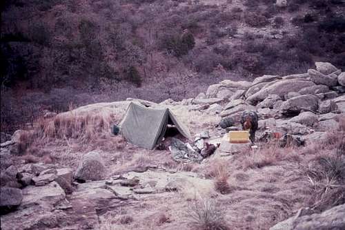 This was our delightful camp...