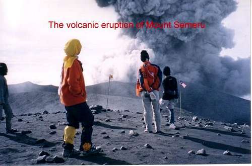 the volcanic eruption