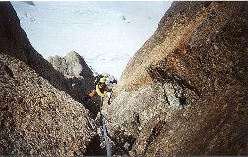 Rahel in the 5th pitch (grade III)