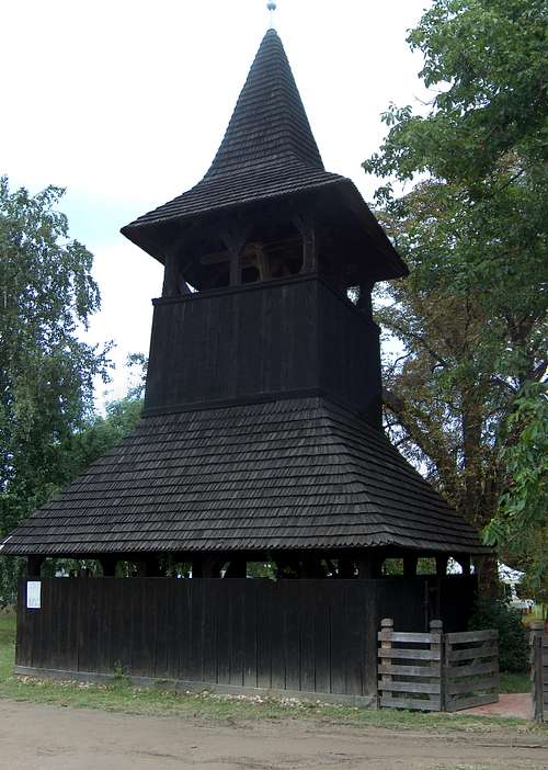 The wooden church (reformed) in Csaroda, Hungary