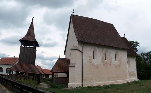 The wooden church (reformed) in Márokpapi, Hungary