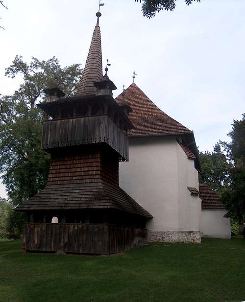 The wooden church (reformed) in Nagyszekeres, Hungary