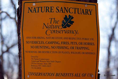 Nature Conservancy sign