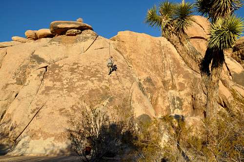 Late afternoon sun on the west face