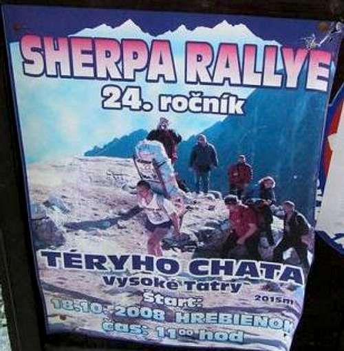 Šerpa rallye 2008 poster